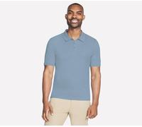 Skechers Men's Off Duty Polo T-Shirt in Blue/Purple, Size XL | Organic Cotton/Polyester