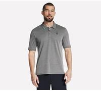 Skechers Men's Off Duty Polo T-Shirt in Charcoal, Size 3XL | Organic Cotton/Polyester