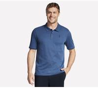 Skechers Men's Off Duty Polo T-Shirt in Navy Blue, Size Large | Organic Cotton/Polyester