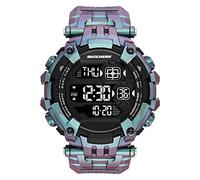 Skechers Men's Oversize Digi Casual Digital Chronograph Watch, Black Iridescent