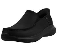 Skechers Men's Parson Oswin Slip in, Black/Black, 10 UK X-Wide