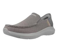 Skechers Men's Parson Ralven Slip-On Sneakers, Gray Mesh, 15 UK