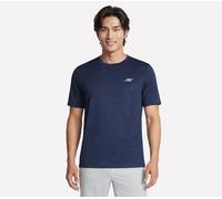 Skechers Men's Performance Charge T-Shirt in Navy Blue, Size Small | Polyester