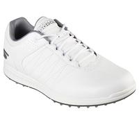 Skechers Men's Pivot Spikeless Golf Shoe, White/Gray, 11.5