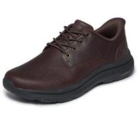 Skechers Men's Pollard Colt Trainers, Red Brown Leather/Synthetic, 8 UK