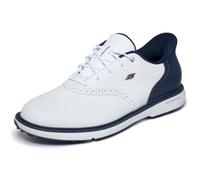 Skechers Men's Prestige Slip-in Arch Fit Golf Shoe Sneaker, White/Navy Spikeless, 7.5