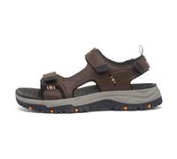 Skechers Men's PREWITT RIGDON Sandal, Brown, 12
