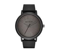 Skechers Men's Quartz Metal and Silicone Casual Watch, Color:Black (Model: SR5042)