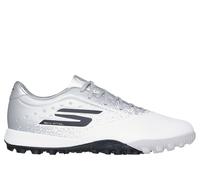 Skechers Men's Razor 1.5 Academy TF Shoes in White/Silver, Size 10 | Synthetic