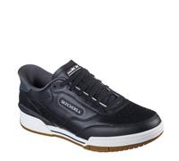 Skechers Men's Recoil Sneaker, Black Leather/Pu/White Trim, 9.5 UK