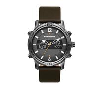 Skechers Men's Redlands Alloy Steel Quartz Watch with Leather Strap, Brown, 24 (Model: SR5159)