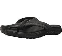 Skechers Men's REGGAE-COBANO Flip Flops, Black (Black Blk), 8 (42 EU)