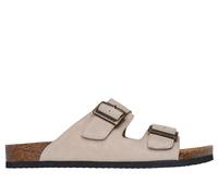 Skechers Men's Relaxed Fit: Aidan - Leelan Sandals in Taupe, Size 11 | Leather/Metal/Leather