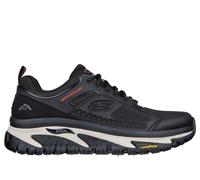 Skechers Men's Relaxed Fit: Arch Fit Road Walker - Recon Sneaker in Black, Size 6.5 | Leather/Synthetic/Textile