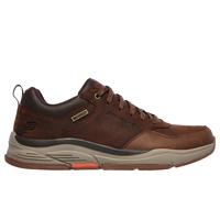 Skechers Men's BENGAO-Hombre Sneaker, Dark Brown Waterproof Leather , 9 UK medium
