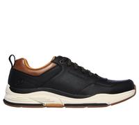 Skechers Men's Relaxed Fit: Benago - Treno Sneaker in Black, Size 7 | Leather/Synthetic/Textile