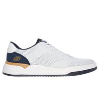 Skechers Men's Relaxed Fit: Corliss - Dorset Sneaker in White, Size 7 | Textile/Synthetic, Vegan, Machine Washable