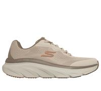 Skechers Men's Relaxed Fit: D'Lux Walker 2.0 - Bravik Sneaker in Taupe/Orange, Size 10 | Textile/Synthetic, Vegan, Machine Washable