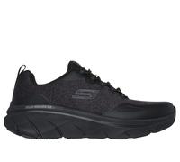 Skechers Men's Relaxed Fit: D'Lux Walker 2.0 - Steadyway Sneaker in Black, Size 8 | Textile/Synthetic, Vegan, Machine Washable