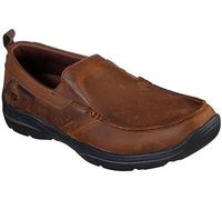 Skechers Men's Relaxed Fit: Harper - Forde Loafer, Dark Brown, 11 UK X-Wide