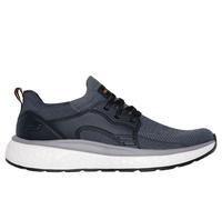 Skechers Men's Relaxed Fit: Lancer - Dalton Sneaker in Black/Gray, Size 9.5 | Textile/Synthetic, Vegan