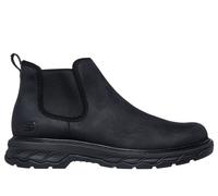 Skechers Men's Relaxed Fit: Lockett - Heath Boots in Black, Size 10 | Leather/Textile/Synthetic