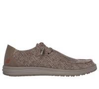 Skechers Men's Relaxed Fit: Melson - Nela Slip-On Shoes in Brown, Size 10 | Textile/Metal/Synthetic, Vegan, Machine Washable
