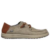 Skechers Men's Relaxed Fit: Melson - Planon Sneaker in Taupe, Size 10 | Textile/Leather/Synthetic