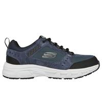 Skechers Men's Relaxed Fit: Oak Canyon Sneaker in Navy Blue/Black, Size 9.5 | Leather/Textile/Synthetic