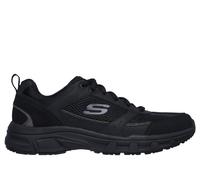 Skechers Men's Relaxed Fit: Oak Canyon - Verketta Sneaker in Black, Size 8 | Leather/Synthetic/Textile
