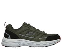 Skechers Men's Relaxed Fit: Oak Canyon - Verketta Sneaker in Olive/Black, Size 10 | Leather/Synthetic/Textile