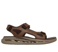 Skechers Men's Relaxed Fit: Orvan - Gamble Sandals in Brown, Size 9.5 | Synthetic/Textile