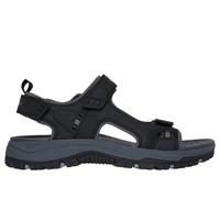 Skechers Men's Relaxed Fit: Prewitt - Rigdon Sandals in Black, Size 8 | Synthetic/Textile, Vegan