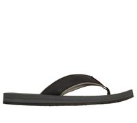 Skechers Men's Relaxed Fit: Quill - Board View Sandals in Black, Size 9.5 | Synthetic/Textile