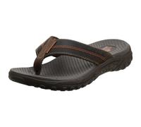 SKECHERS Mens Reggae Cobano Flip Flops Brown 11