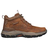 Respected Mid Top Leather Moc Dark Brown Skechers Brown 12
