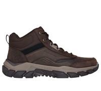 Skechers Men's Relaxed Fit: Santoro - Hopkins Boots in Cocoa, Size 6.5 | Leather/Synthetic/Textile