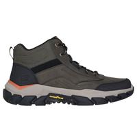 Skechers Men's Santoro Hopkins Hiking Boot, Olive Leather/Synthetic/Mesh, 7 UK
