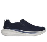Skechers Men's Relaxed Fit: Slade - Royce Slip-On Shoes in Navy Blue, Size 11 | Textile/Synthetic, Vegan, Machine Washable