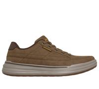 Skechers Men's Relaxed Fit: Sterling - Cedrick Sneaker in Light Brown, Size 9 | Synthetic/Textile