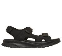 Skechers Men's Relaxed Fit: Wagner - Avalon Sandals in Black, Size 6.5 | Synthetic/Textile