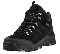 Skechers Men's Hiking Boot Relment Pelmo - Waterproof Lace-Up, Black Suede, UK 11