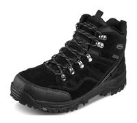 Skechers Hiking Boots Relment Pelmo - Waterproof Black Suede Lace-Up, Men's Size 7