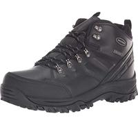 Skechers Men's Relment Traven High Rise Hiking Boots, Black Leather, 9 UK
