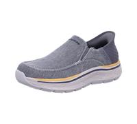 Skechers Men's REMAXED FENICK Slip-On, Charcoal Washed Canvas, 11 UK