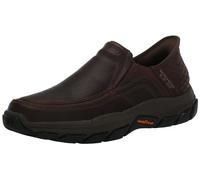 Skechers Men's Respected-Elgin 204810 Moc Toe Leather Slip-Ins, Rdbr (Red/Brown), 9 UK
