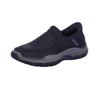 Skechers Men's Slip-On Shoes Respected Elgin 204810 Black Plain Leather UK 8