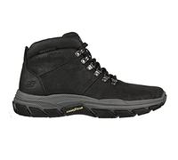 Skechers Men's RESPECTED ESMONT Ankle Boot, Black Leather W/Synthetic, 8 UK