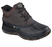 Skechers Men's John Deere Waterproof: Slip-ins Respected - Swamper Boots in Chocolate/Black, Size 12 | Leather/Synthetic/Textile