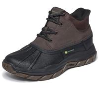 Skechers Men's John Deere Waterproof: Slip-ins Respected - Swamper Boots in Chocolate/Black, Size 12 | Leather/Synthetic/Textile